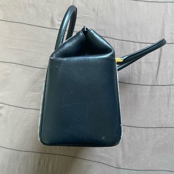 Authentic 80’s Vintage GUCCI Micro GG Bag in Navy - Picture 4 of 16